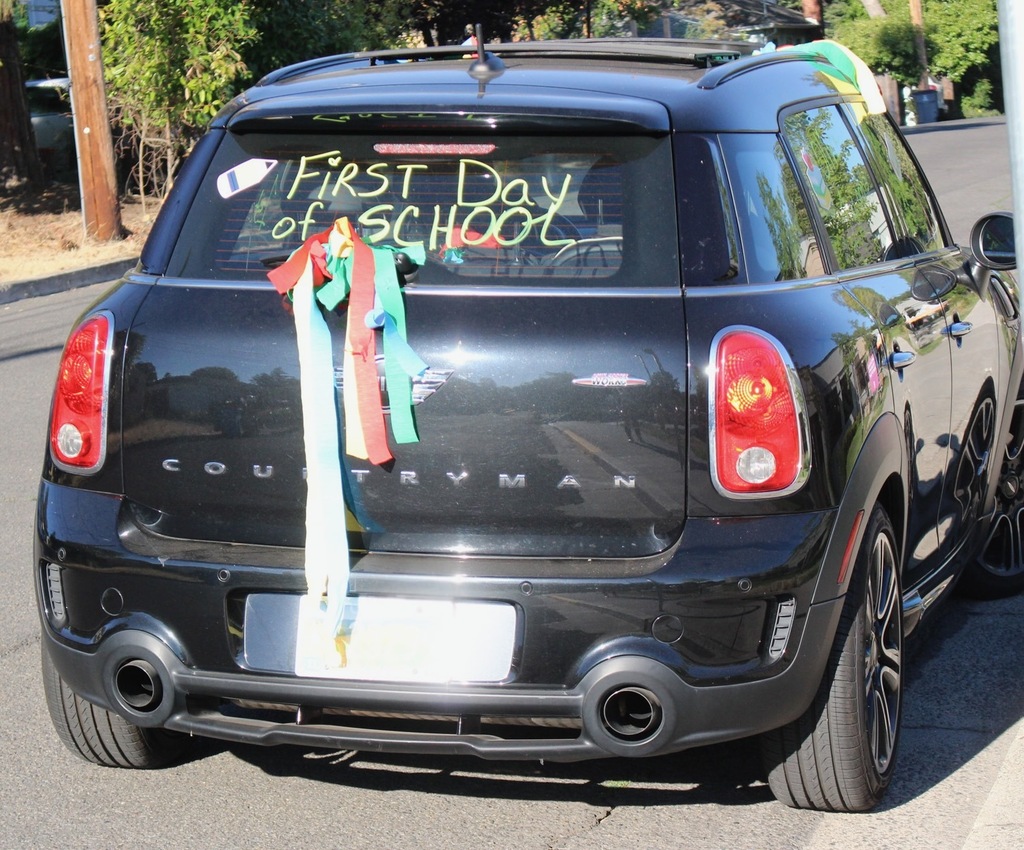 First Day decorated car