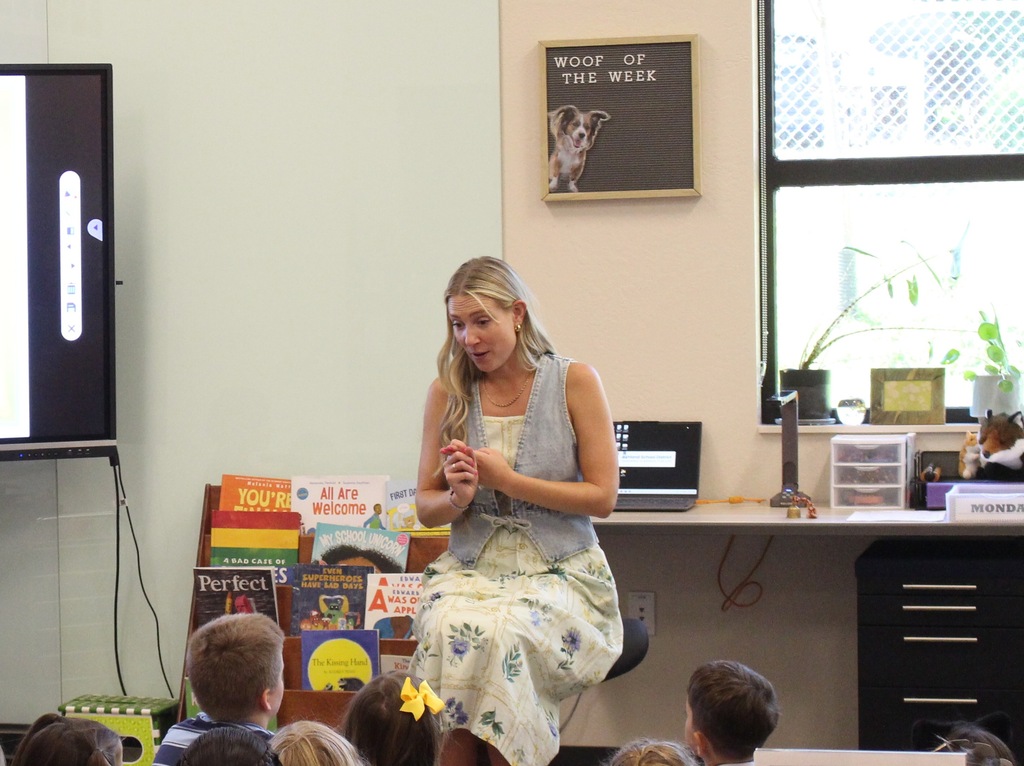 Molly talks to 1st grade