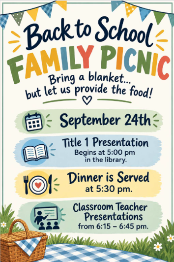 Back to school picnic flier