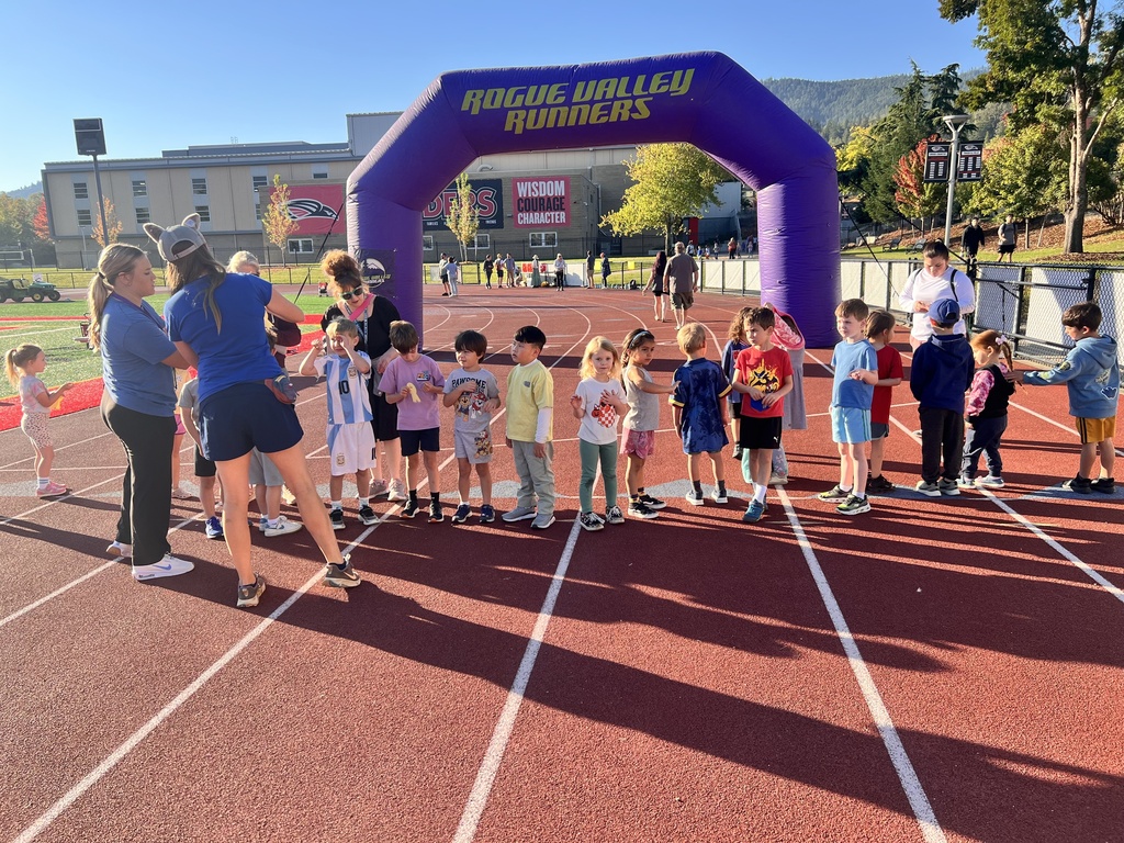 Lining up to wait for the start