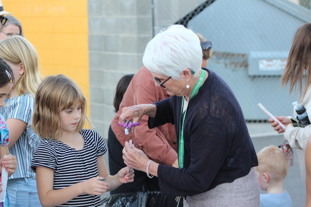 Susan snips a popsicle