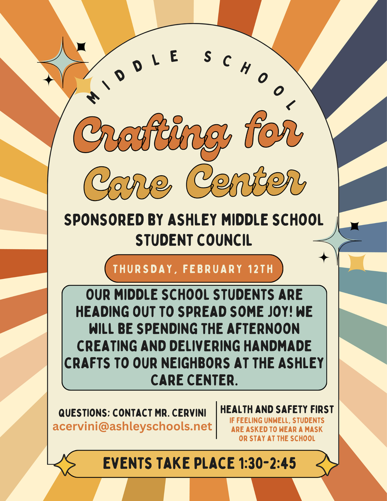 crafting for care center flyer