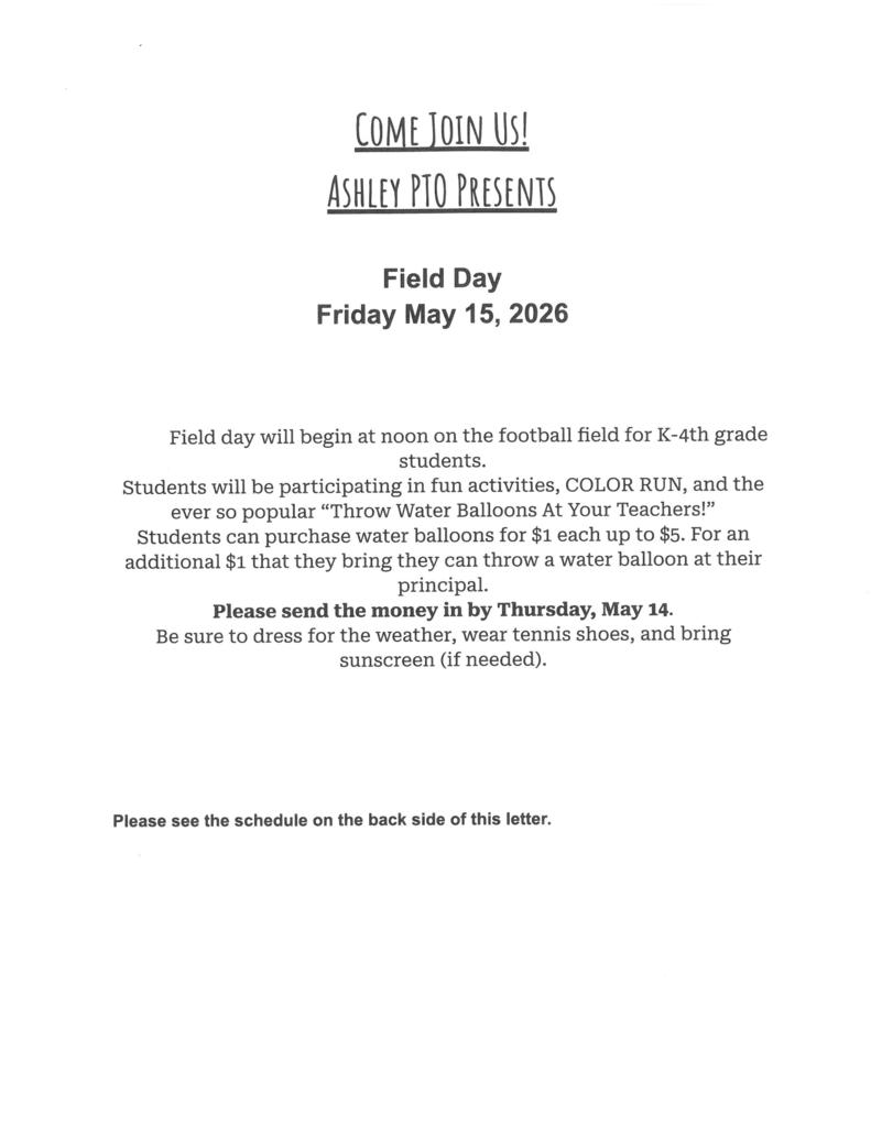 PTO Field Day 2026