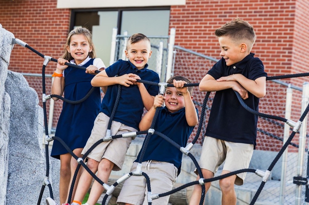 kids in uniform