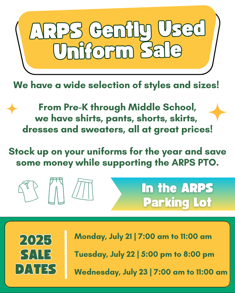 Used Uniform Sale Flyer