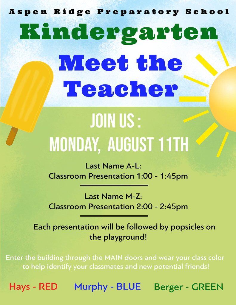 Kinder Meet the Teacher Flyer