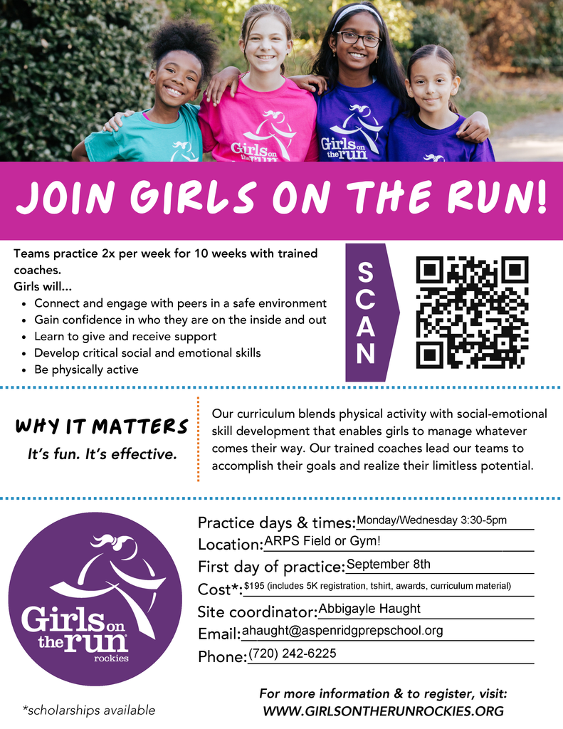 girls on the run club flyer