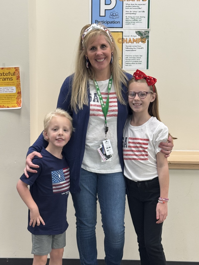 red white and blue family