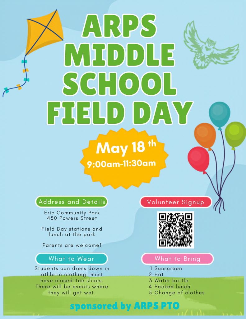 middle school field day flyer