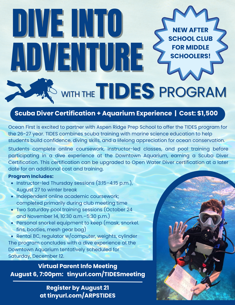 tides program flyer