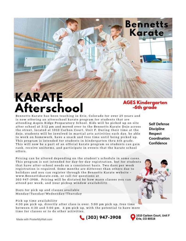 karate flyer
