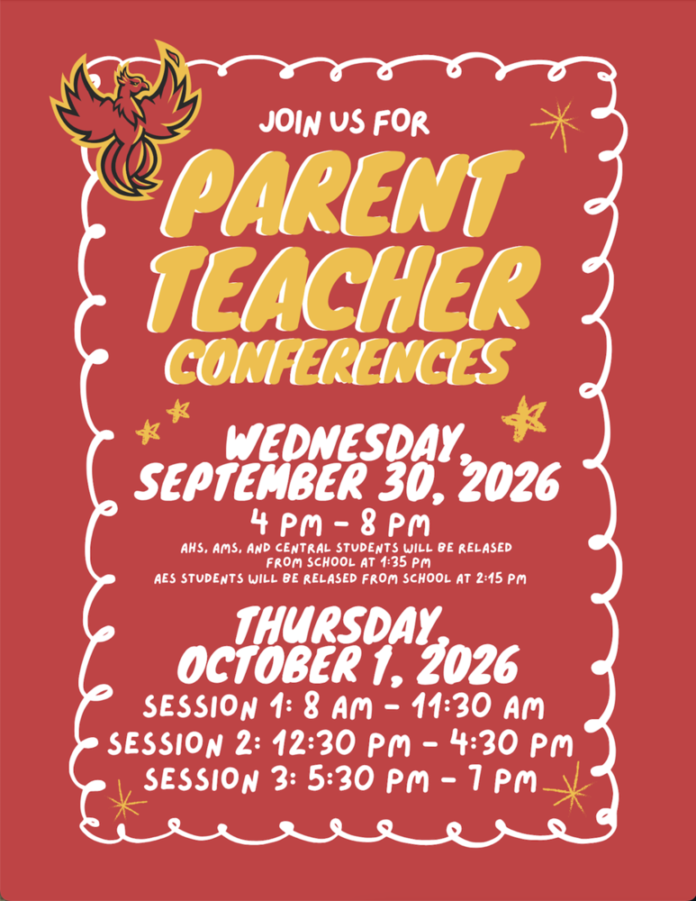 Parent Teacher Conferences will be held September 30 and October 1. See text in article for details