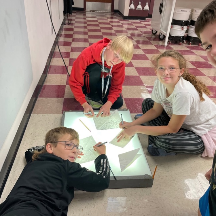 students creating. Art