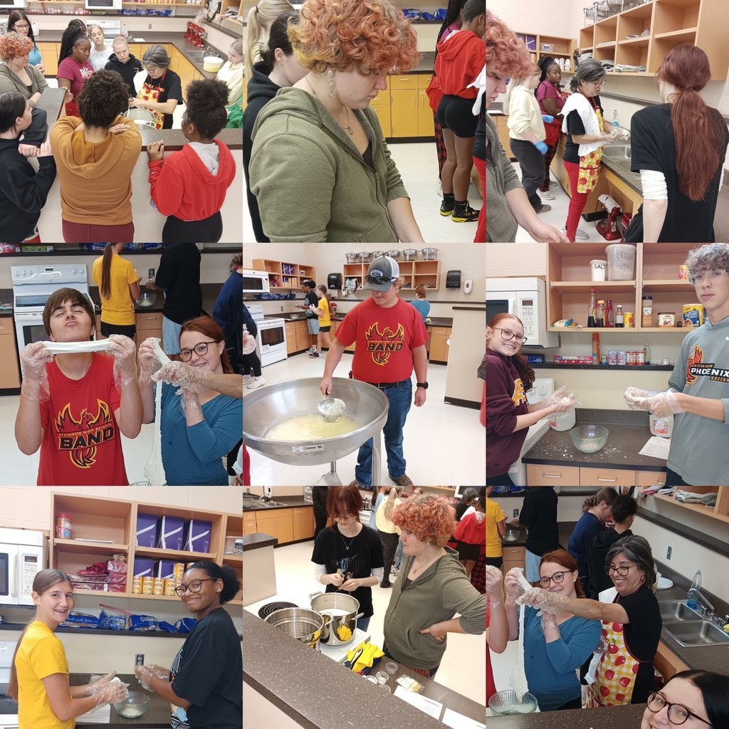 Culinary vs Science - ictures of students baking