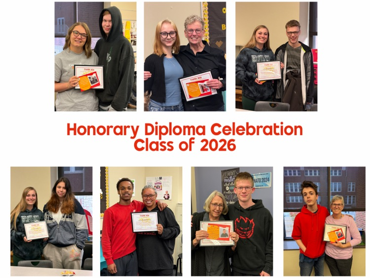 students with their Honorary diploma recipient 