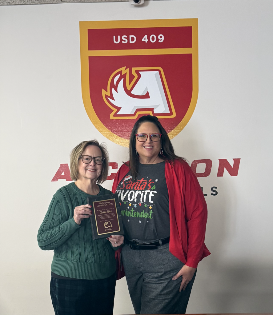 Debbie Eplee Receiving an award