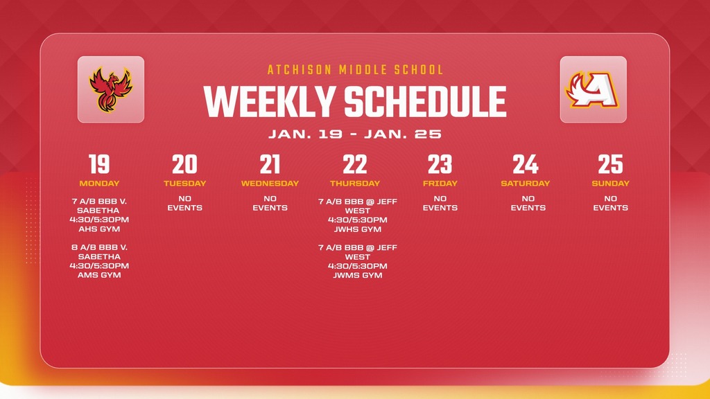 AMS WEEKLY SCHEDULE - 2025-26 8935106