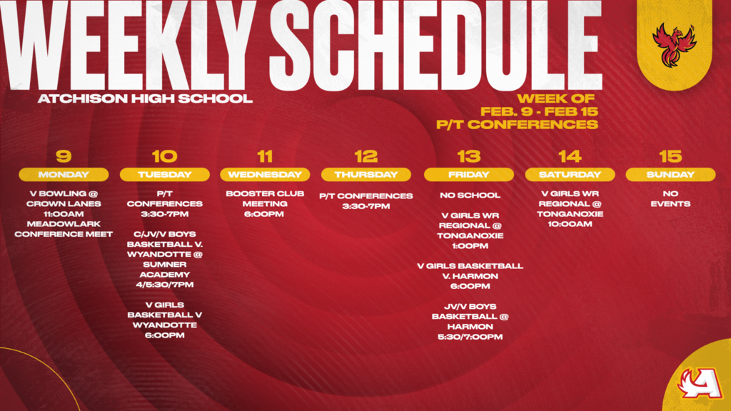 AHS Weekly Schedule 2025-26 9154511