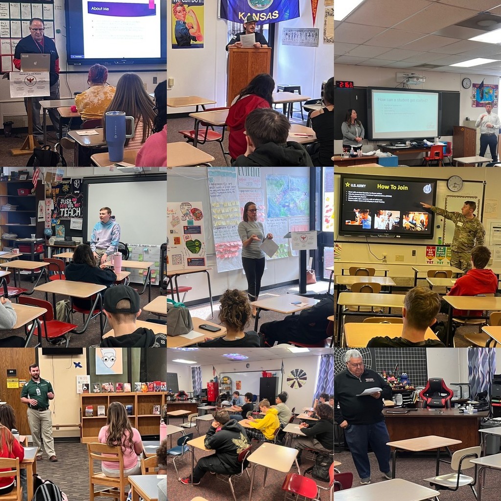 Career speakers and students 