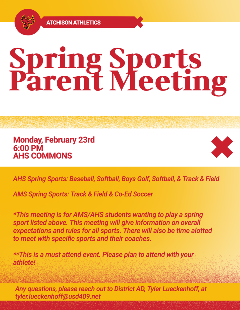 Spring sports parent meeting