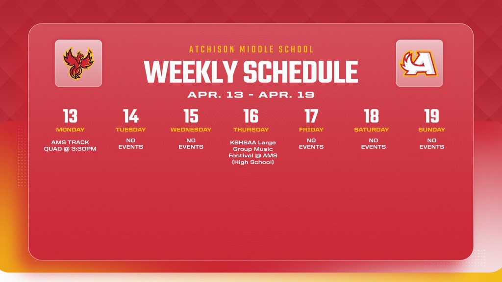 AMS Weekly Schedule