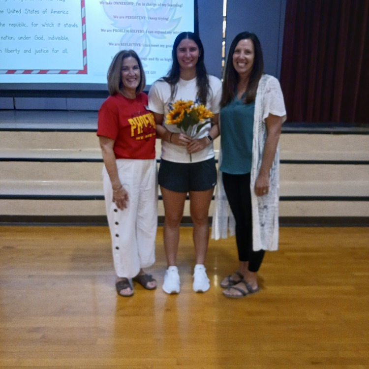 celebration with teachers and staff
