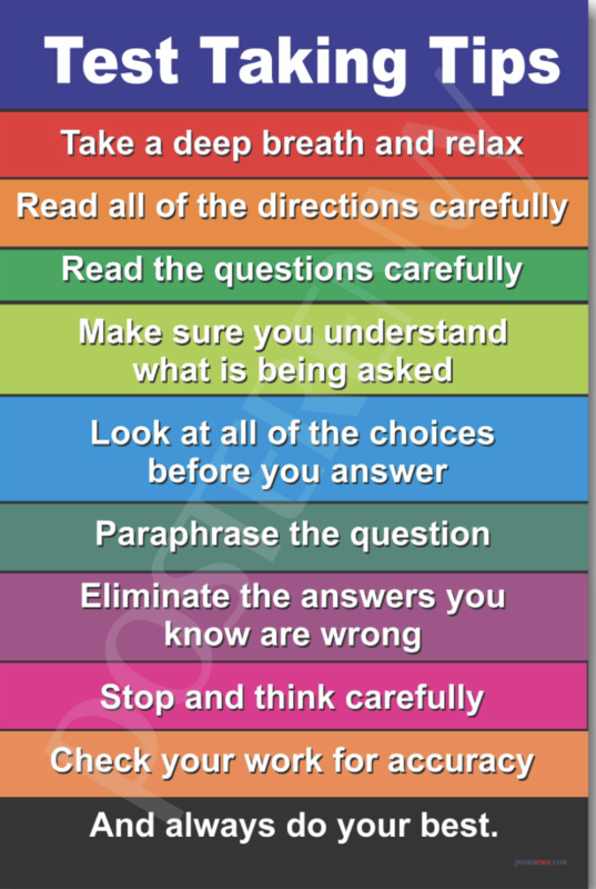 Test Taking Tips