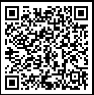 QR code containing link to information about Adrenaline Auditions
