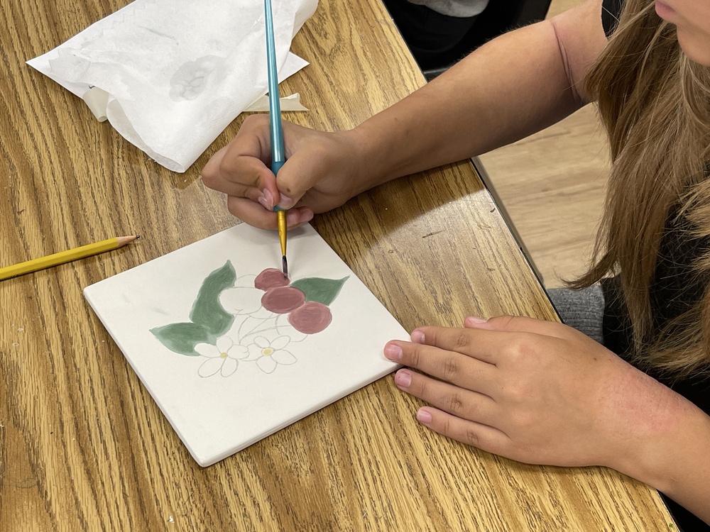 painting on tile