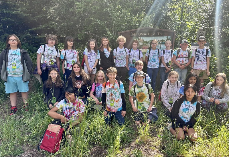 group of students outside