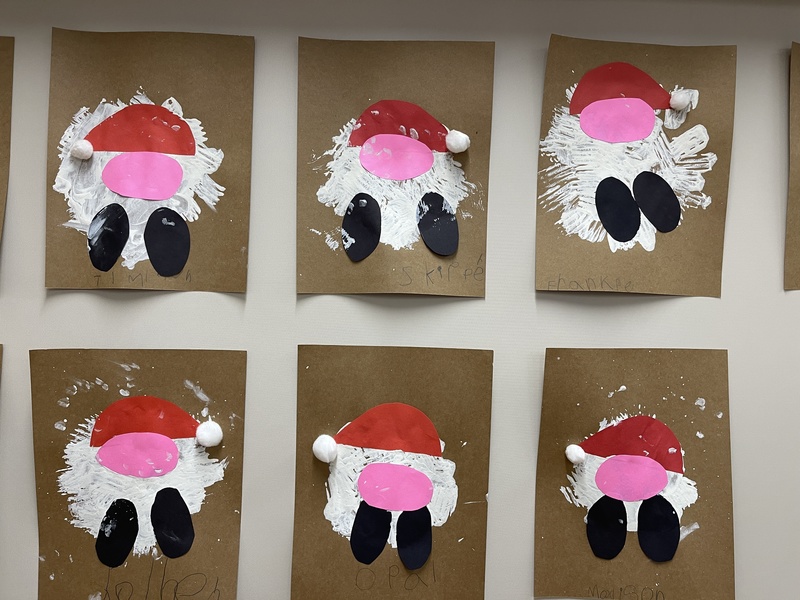 santa gnomes with pink noses