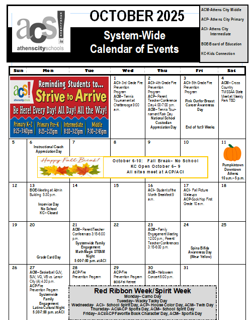 Oct Calendar