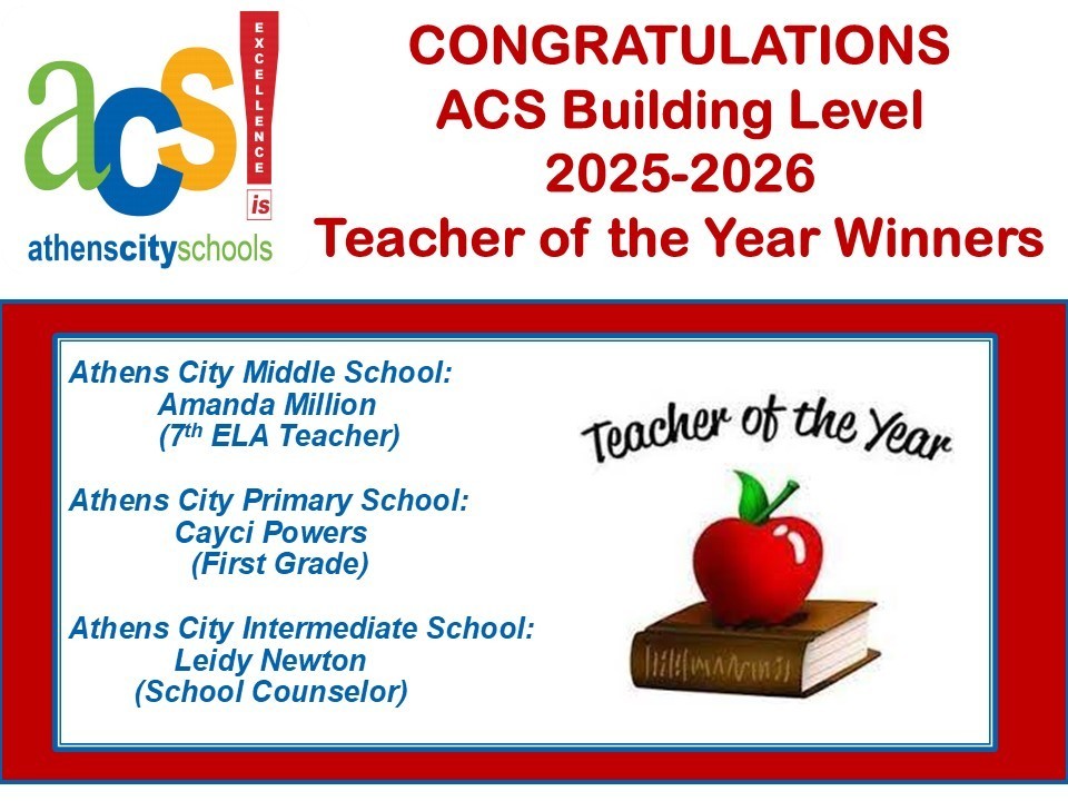 teacher of the year building level winners