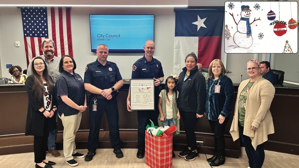 Student Art Stars On APD Card Athens ISD