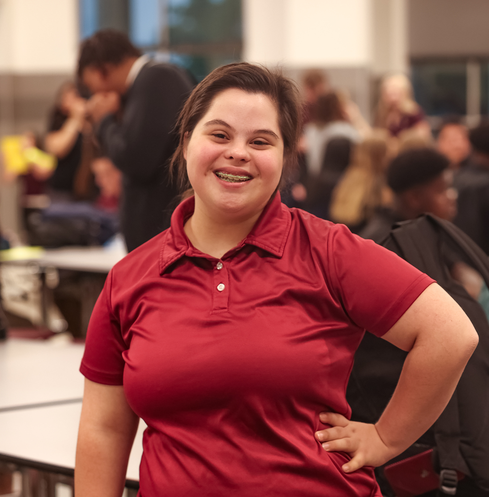 student smiling