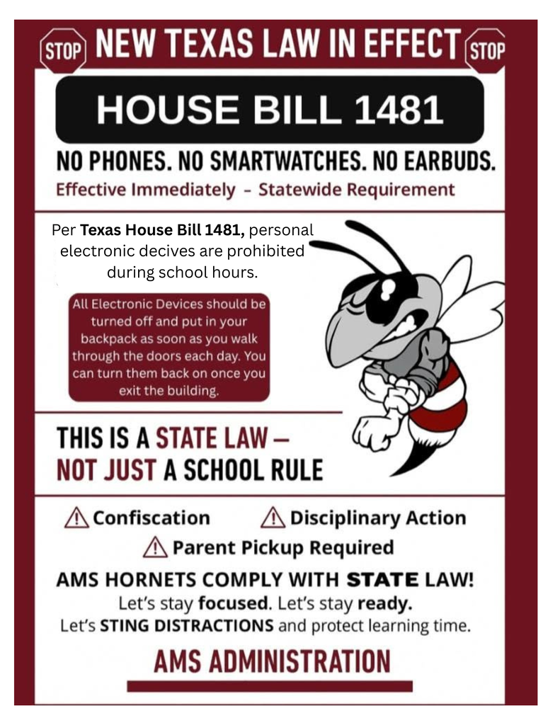 Reminder about House Bill 1481