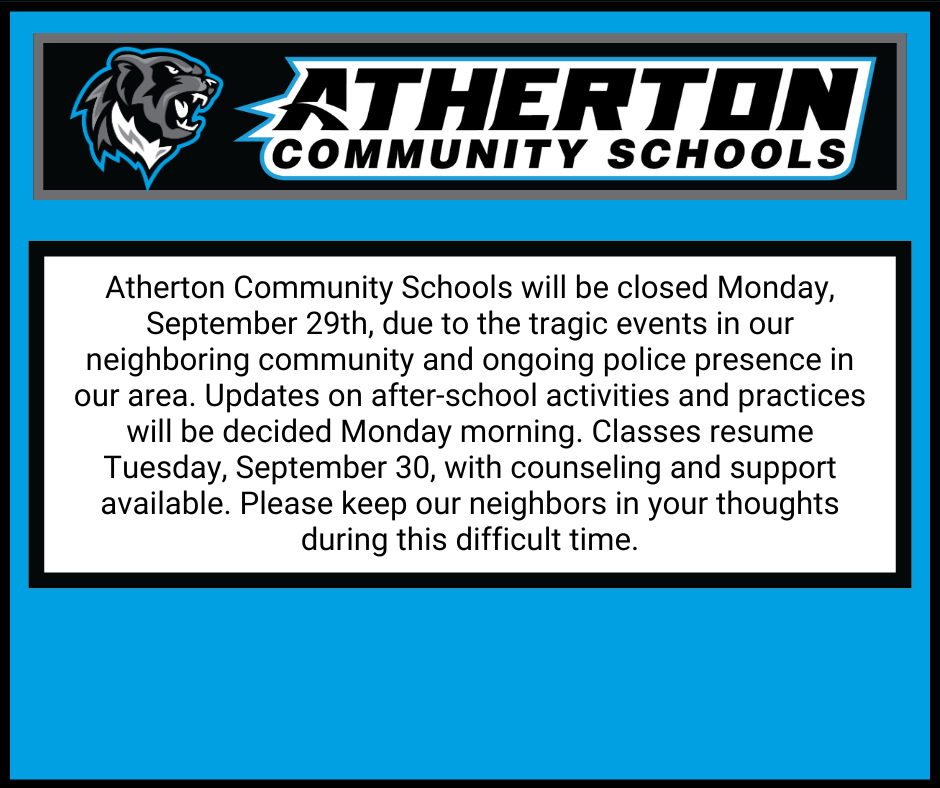 School Closing 9-29-25