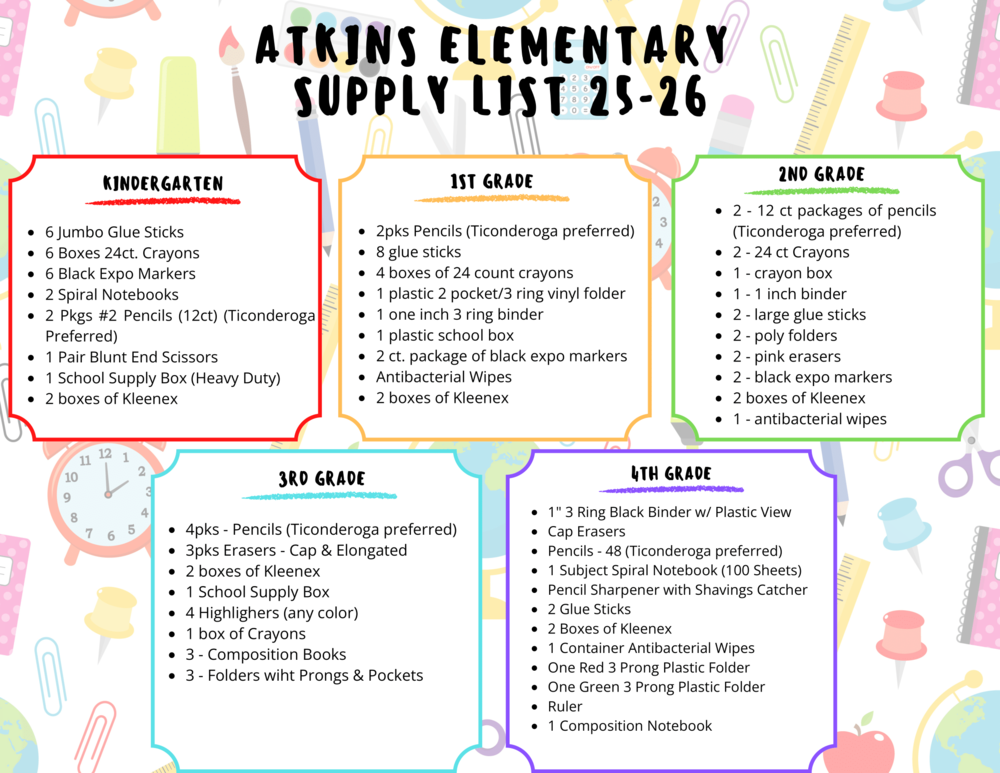 School Supply List