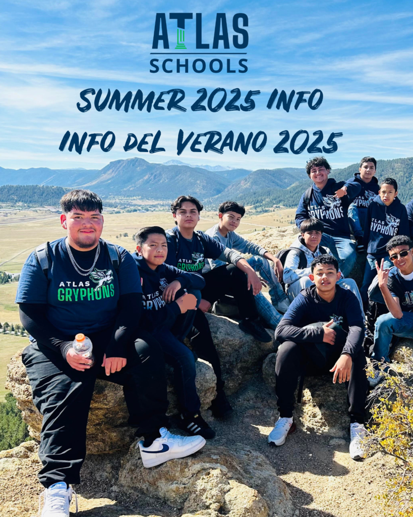 students sit on mountain