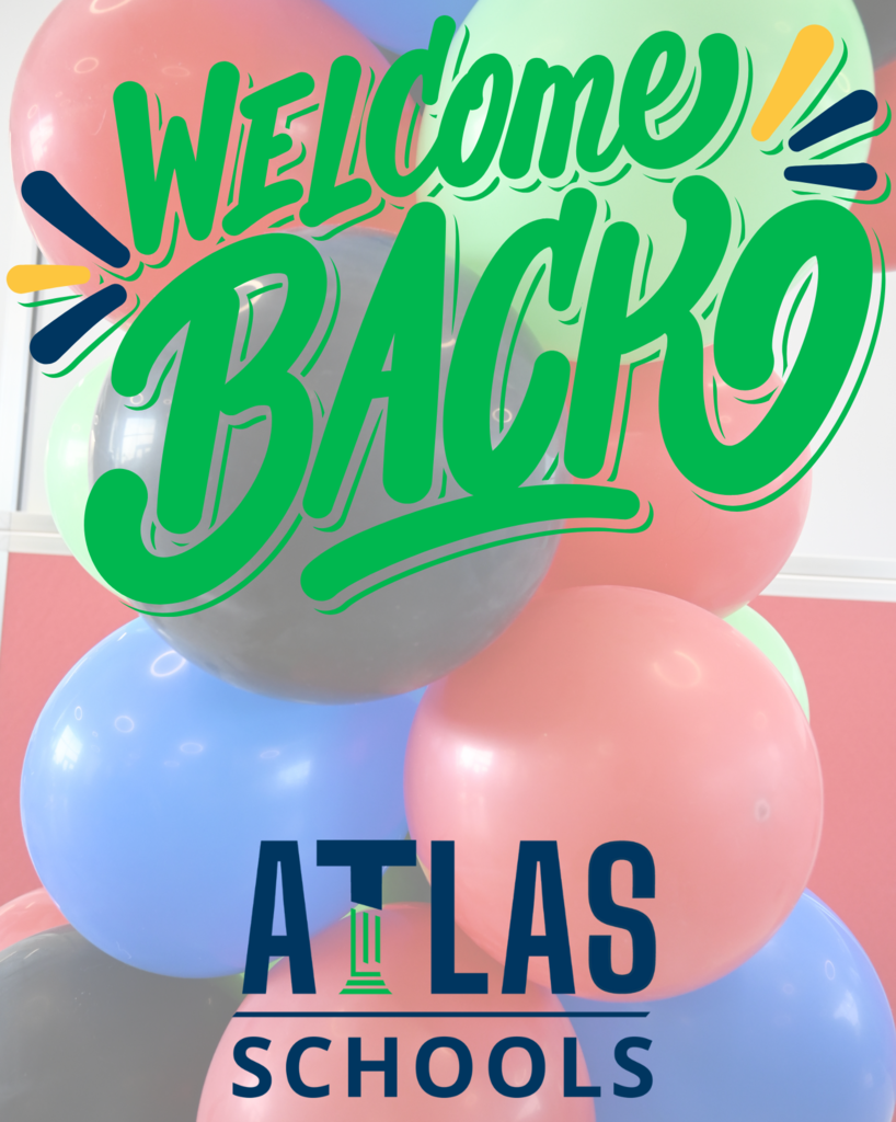 WElcome back with balloons