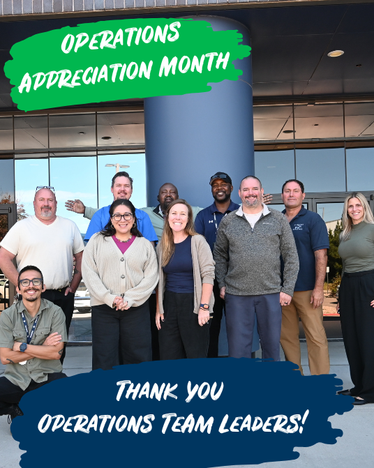 Thank you operations team leaders! people smiling