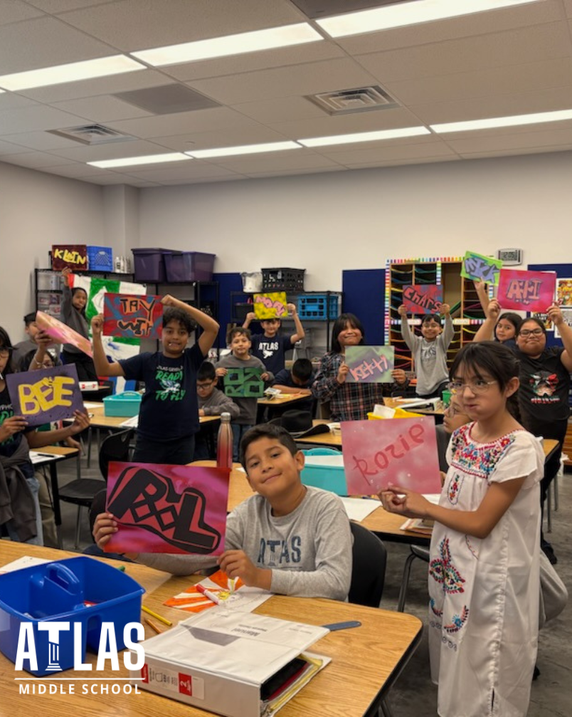 student uses spray paint