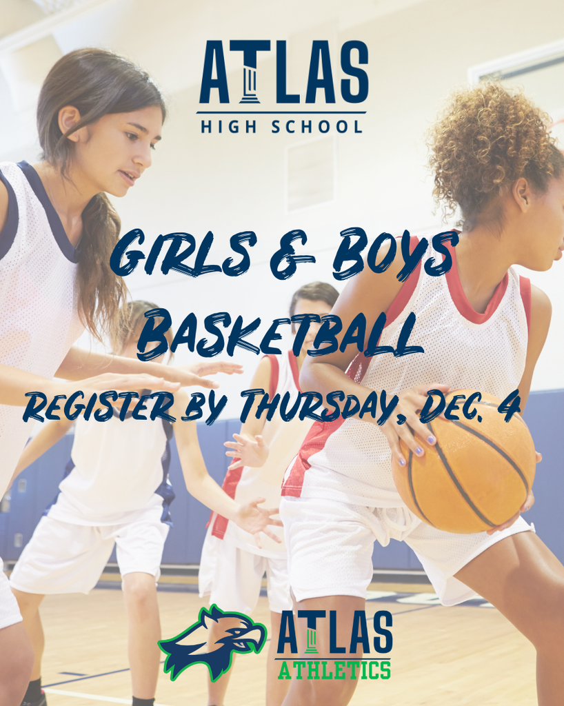 Register by Thursday, Dec. 4th high school girls and boys basketball