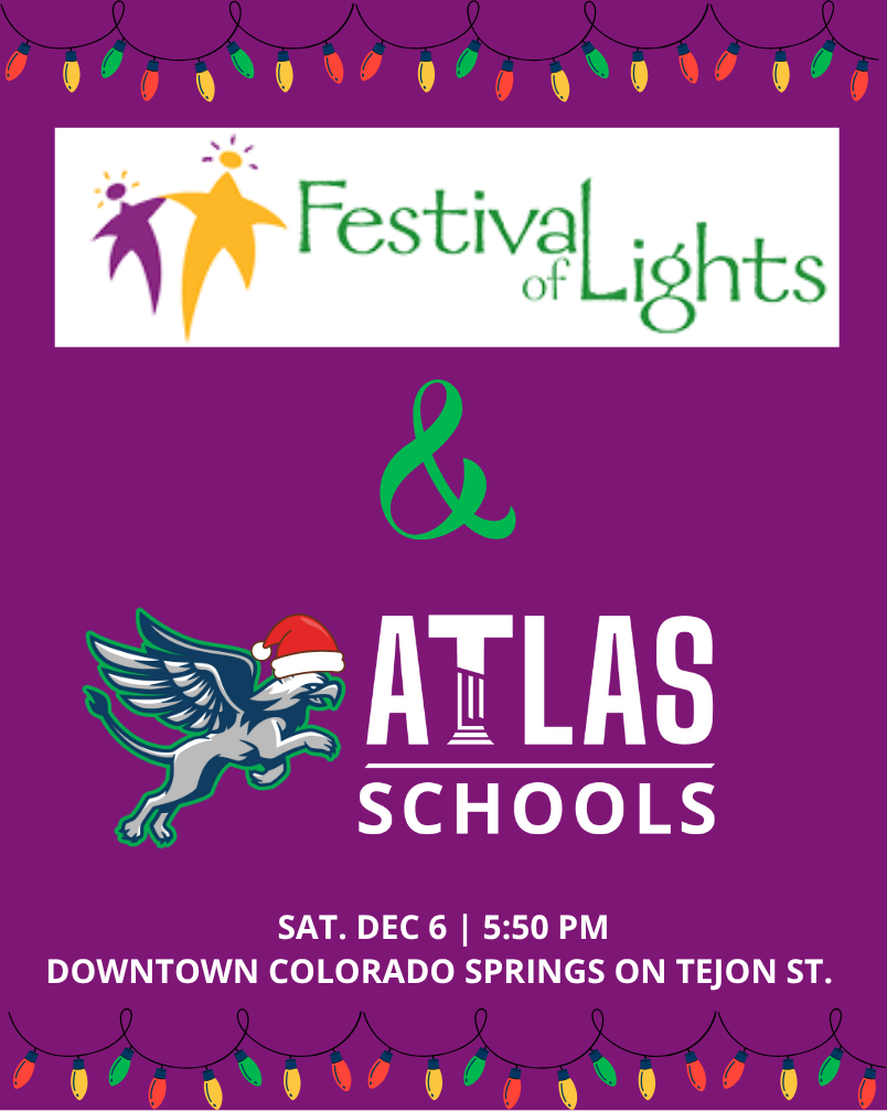 Festival of Lights Parade Dec. 6, 550pm in downtown colorado springs on tejon street