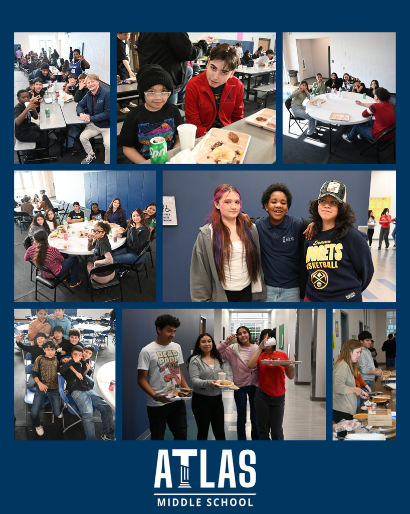 families enjoy the potluck