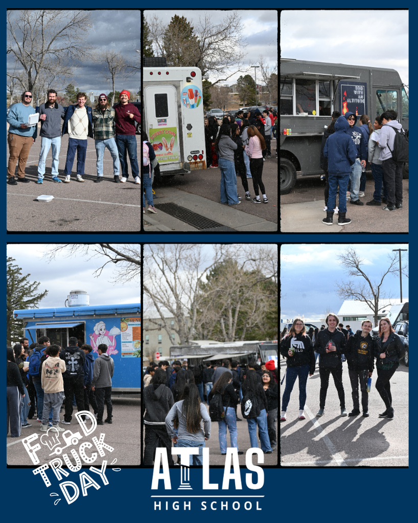 students enjoy lining up and eating food truck food