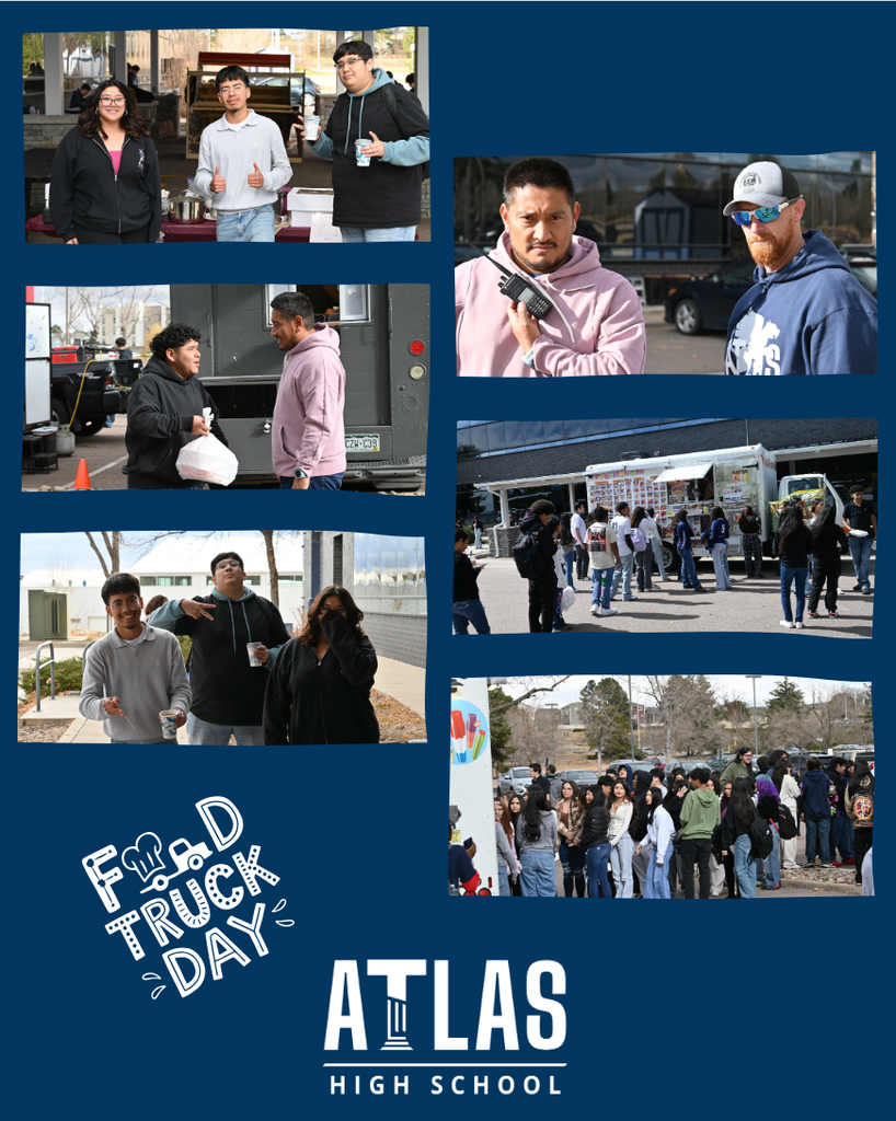 students enjoy lining up and eating food truck food
