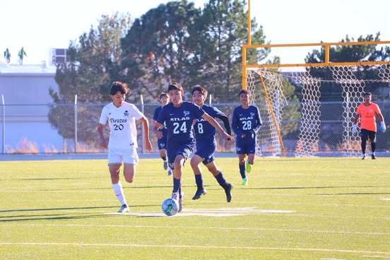 Atlas students play soccer