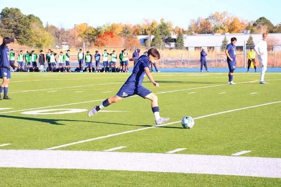 Atlas students play soccer