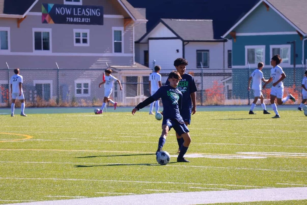 Atlas students play soccer
